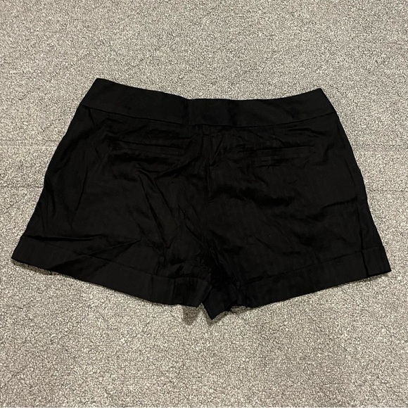 LA Blues Shorts Womens Size 16 Black Striped Stretch Cuffed High Waisted Retro - Picture 8 of 10
